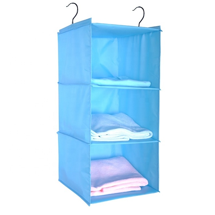 6-Shelf Hanging Clothe Storage Box Collapsible Accessory Shelves Hanging Closet Organizer