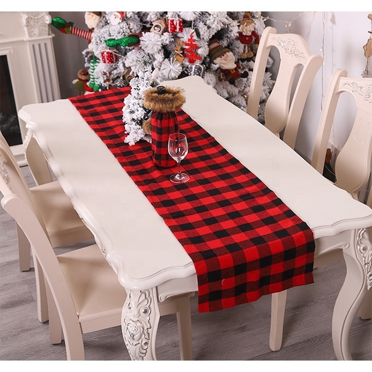 retail hot style decorated Christmas holiday home table runner placemat