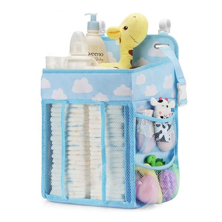 hot selling custom large storage perfect baby shower gift hanging diaper caddy organizer