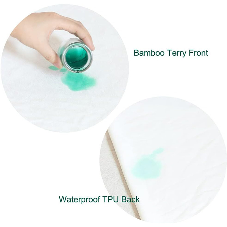 Waterproof Lining Foam Contoured Changing Table Pads Topper