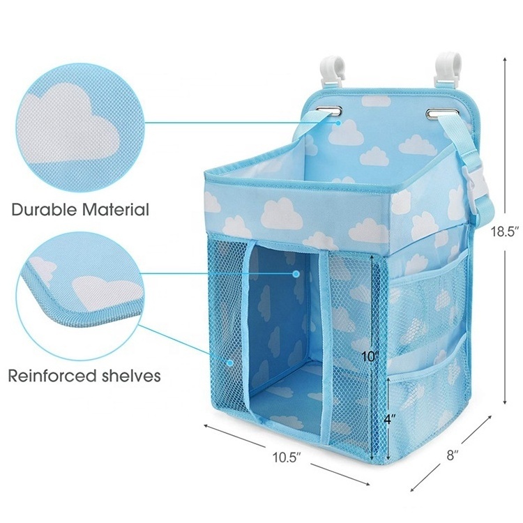 hot selling custom large storage perfect baby shower gift hanging diaper caddy organizer