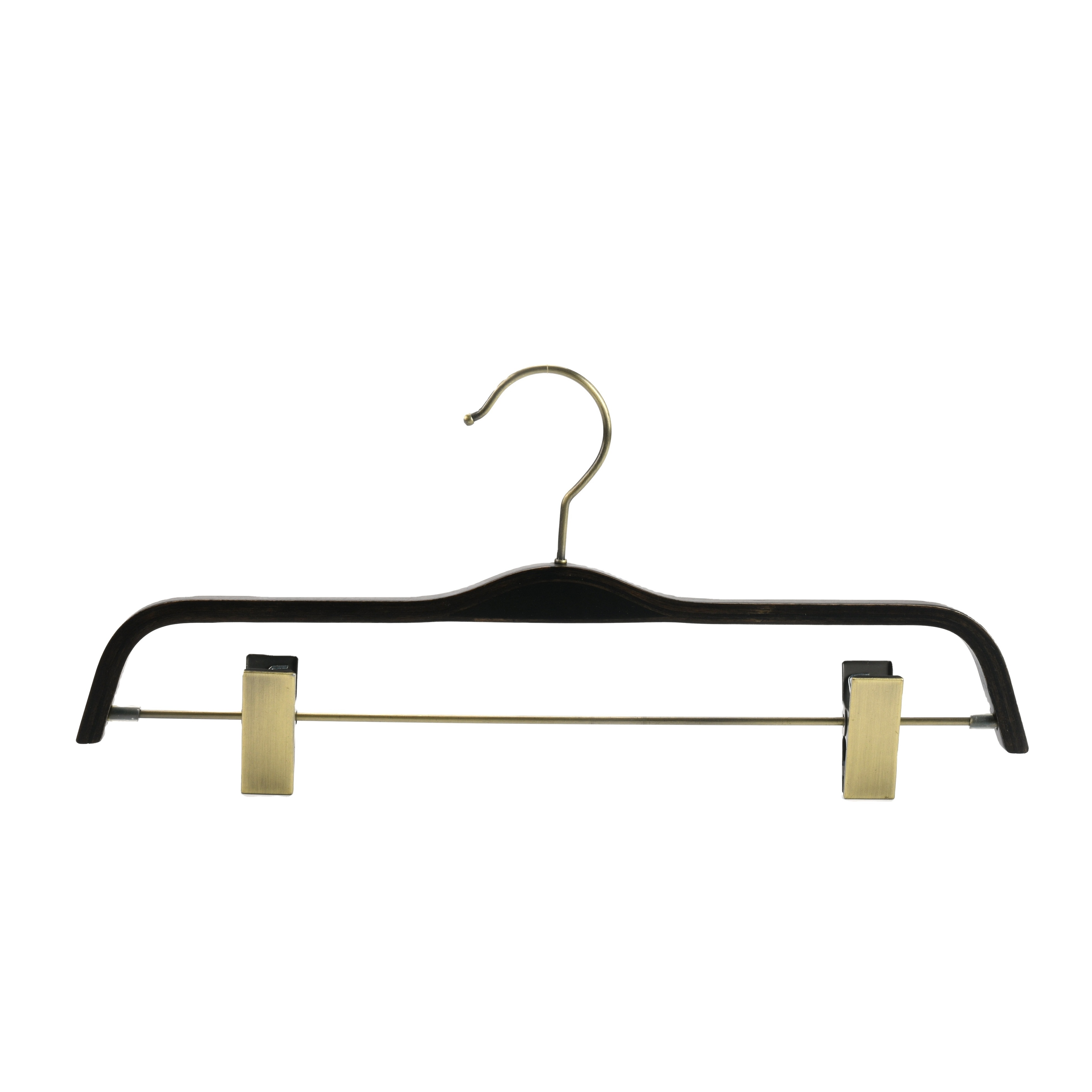 Cheap Vintage Wooden Clothes Rack Brass Metal Non-Slip Clothes Rack Household Hotel Clothes Racks