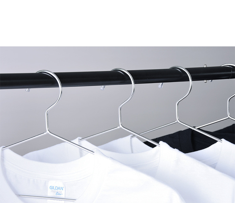 Factory direct sales metal line hangers low-cost wholesale simple stainless steel hangers