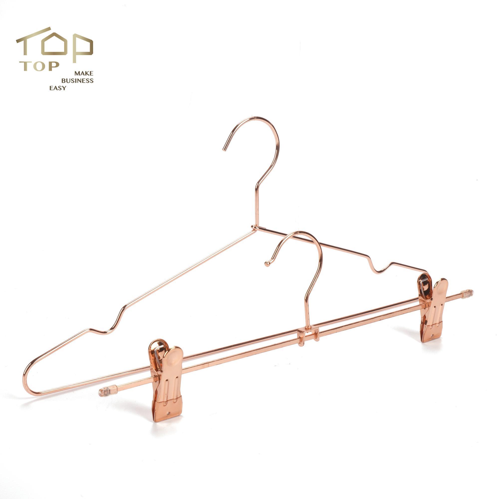 Hot Selling Roses rack rose gold clothing display clothes hanger