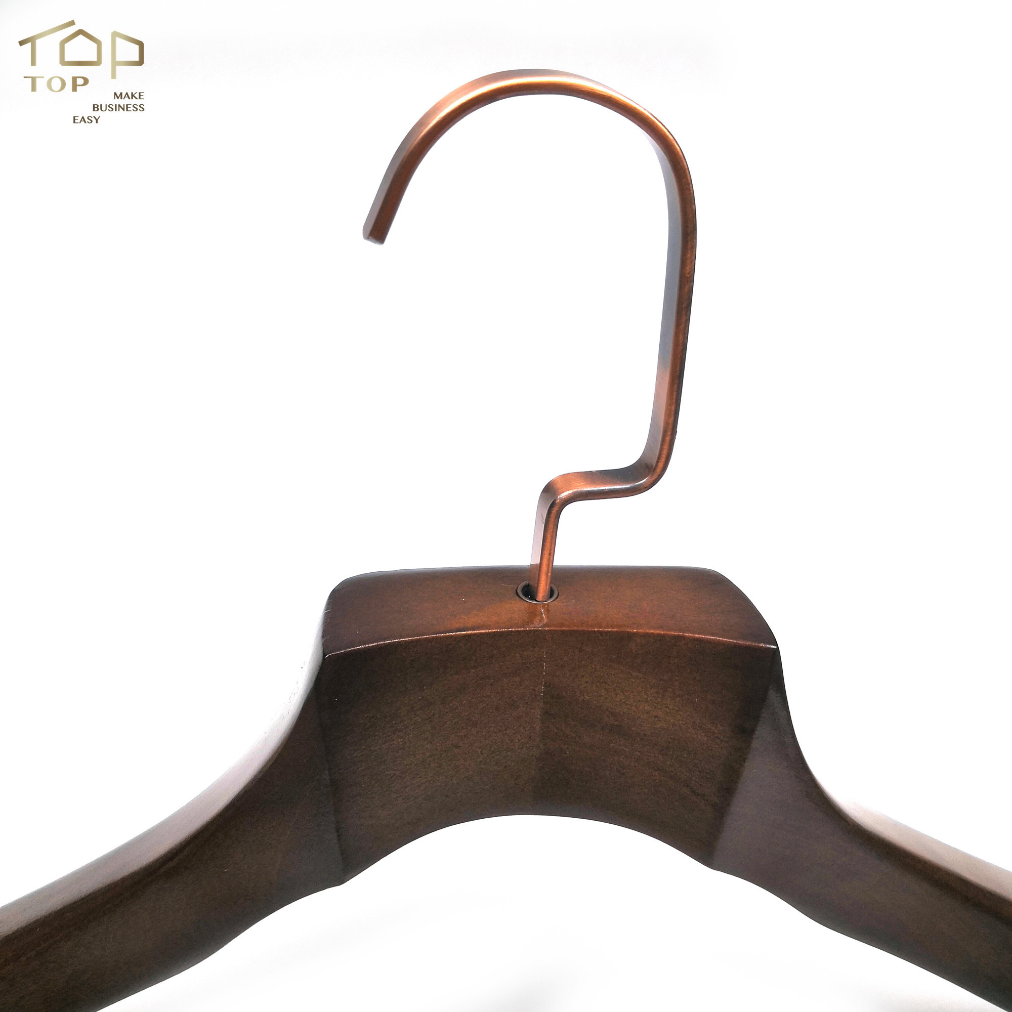 custom valnut wooden coat hanger hanger brand garment cheap cloth hanger for cloths