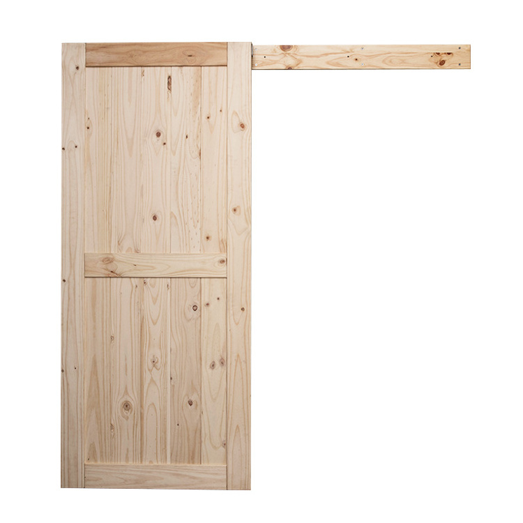 High Quality Barn Door Soundproof White Interior Door Oak Wooden Sliding Barn Doors For Bedroom