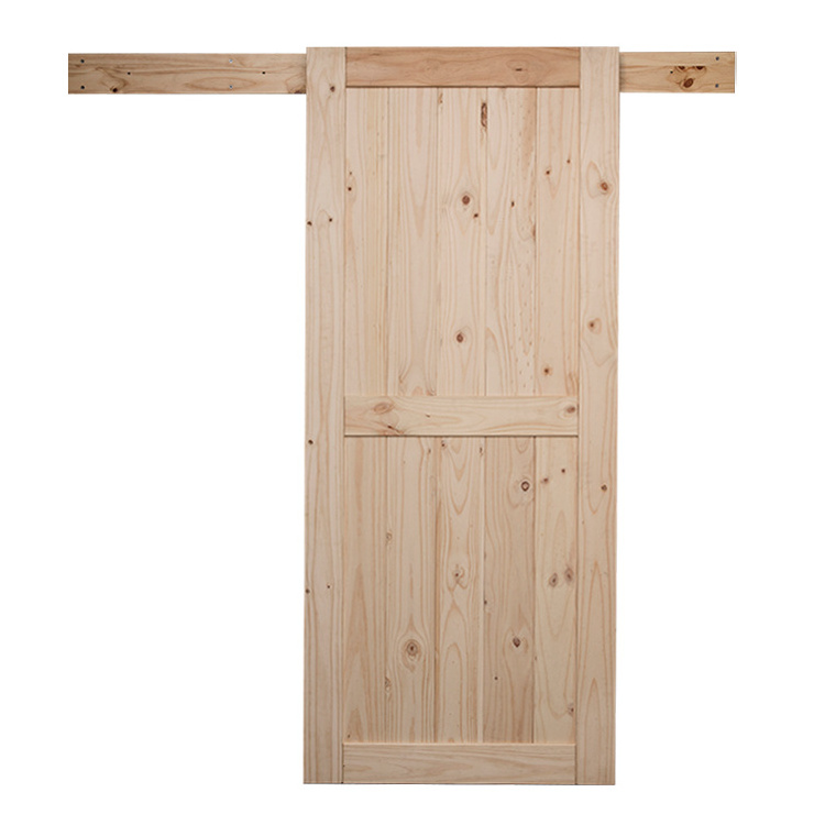 High Quality Solid Wood Soundproof Interior Barn Doors Sliding Doors With Hardware Kit