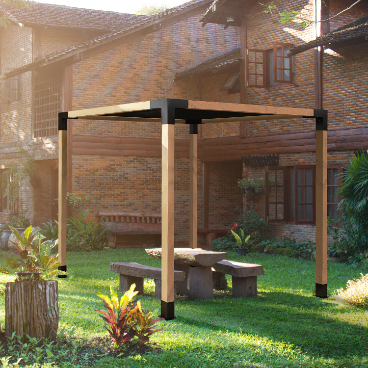 China Wholesale Cheap Price 4X4M 6X6M Pergola Metal Canopy Kit Pergola Roof