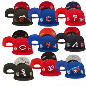 2024 New 100%Cotton Football Baseball Hats Sports Adjustable NFL Embroidery Flat-brim Adjustable Hats Breathable Snapback Hats