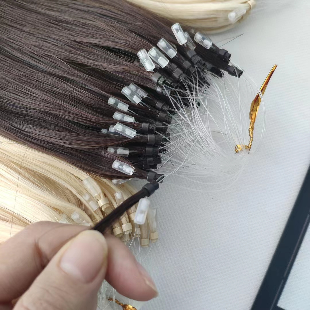 Hair Salon exclusive Micro Loop Ring Hair Extensions extensiones cabello  Pre bonded  Micro Bead Hair Extensions