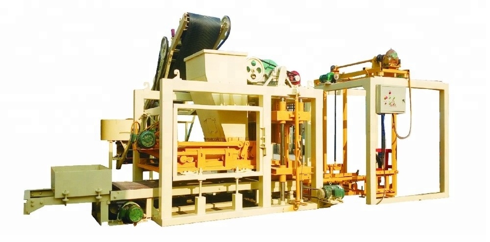 Auto QT4-25 inches auto concrete stone block molding machine stone paver block brick machine for sale