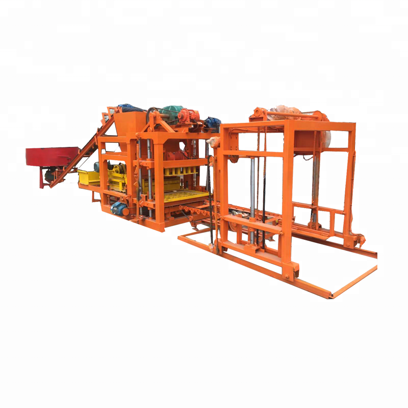 Auto QT4-25 inches auto concrete stone block molding machine stone paver block brick machine for sale