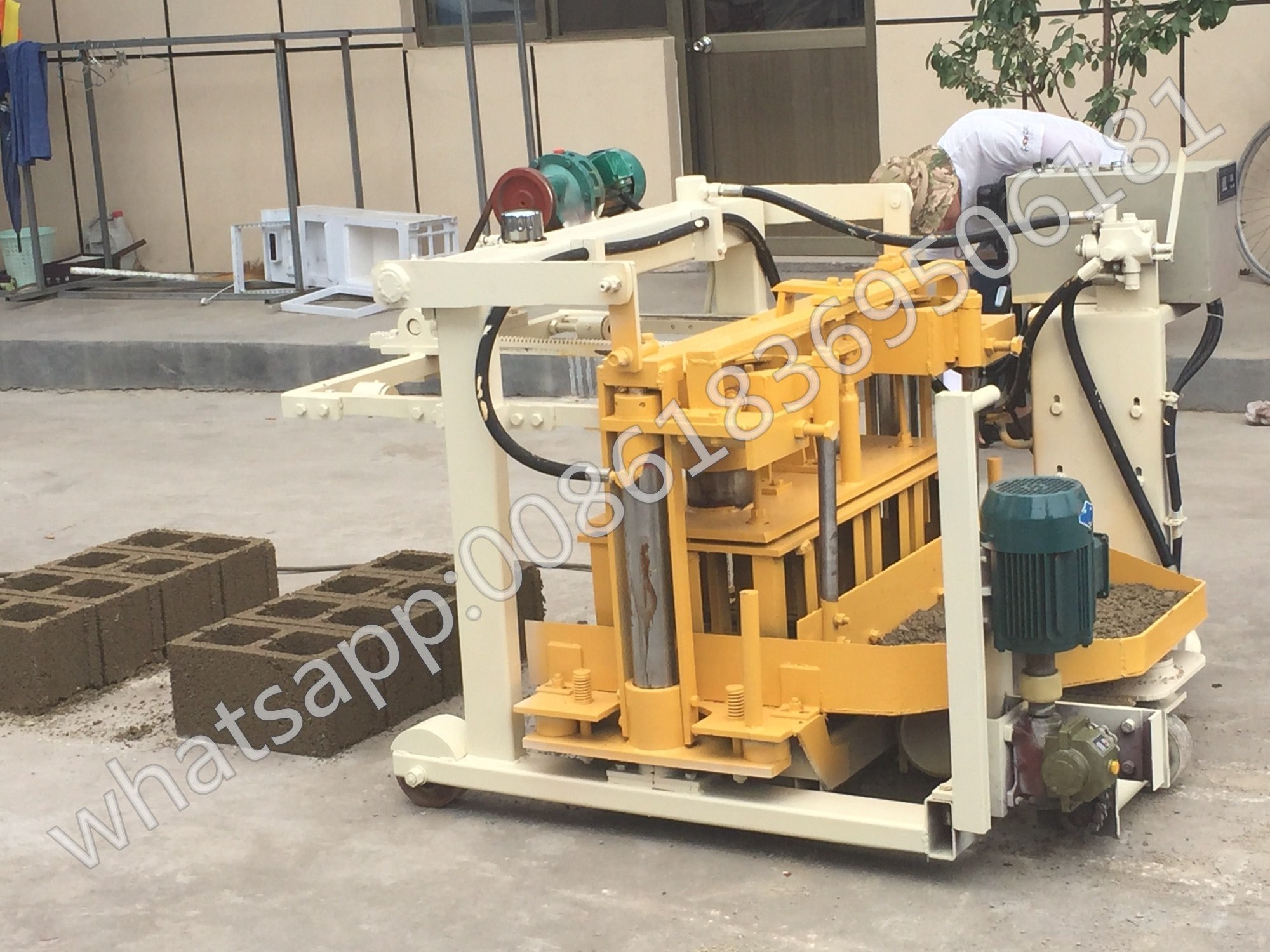 manual concrete bloc machinery block maquina bloquera  bloques de cemento ladrillos press brick machine