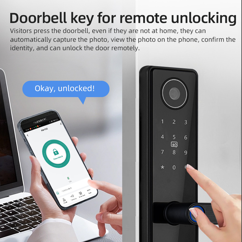 Electronic Fingerprint Cerraduras Digit Digital Tuya Inteligentes Security Locks Front Smart Home Door Lock