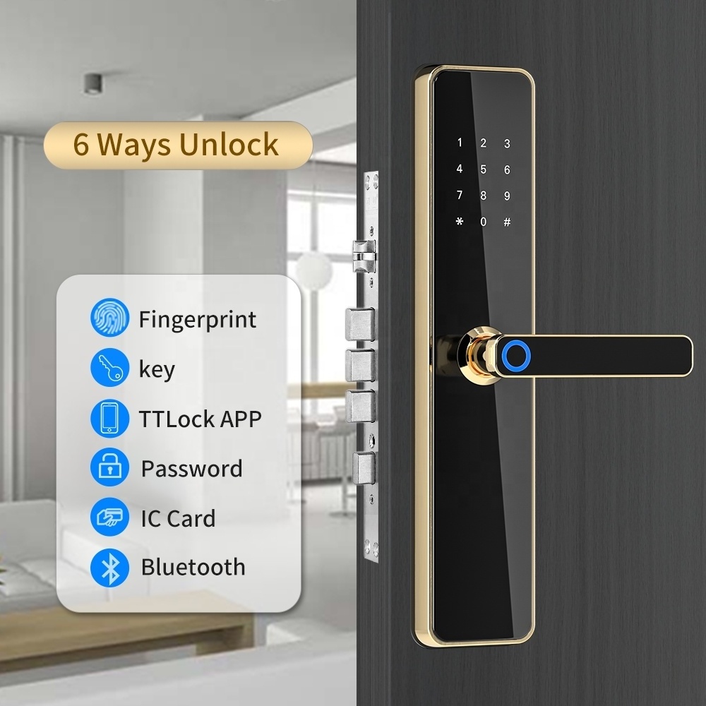 smart wifi cerraduras inteligentes puerta exterior keyless entry security nfc electric digital for front interior door lock