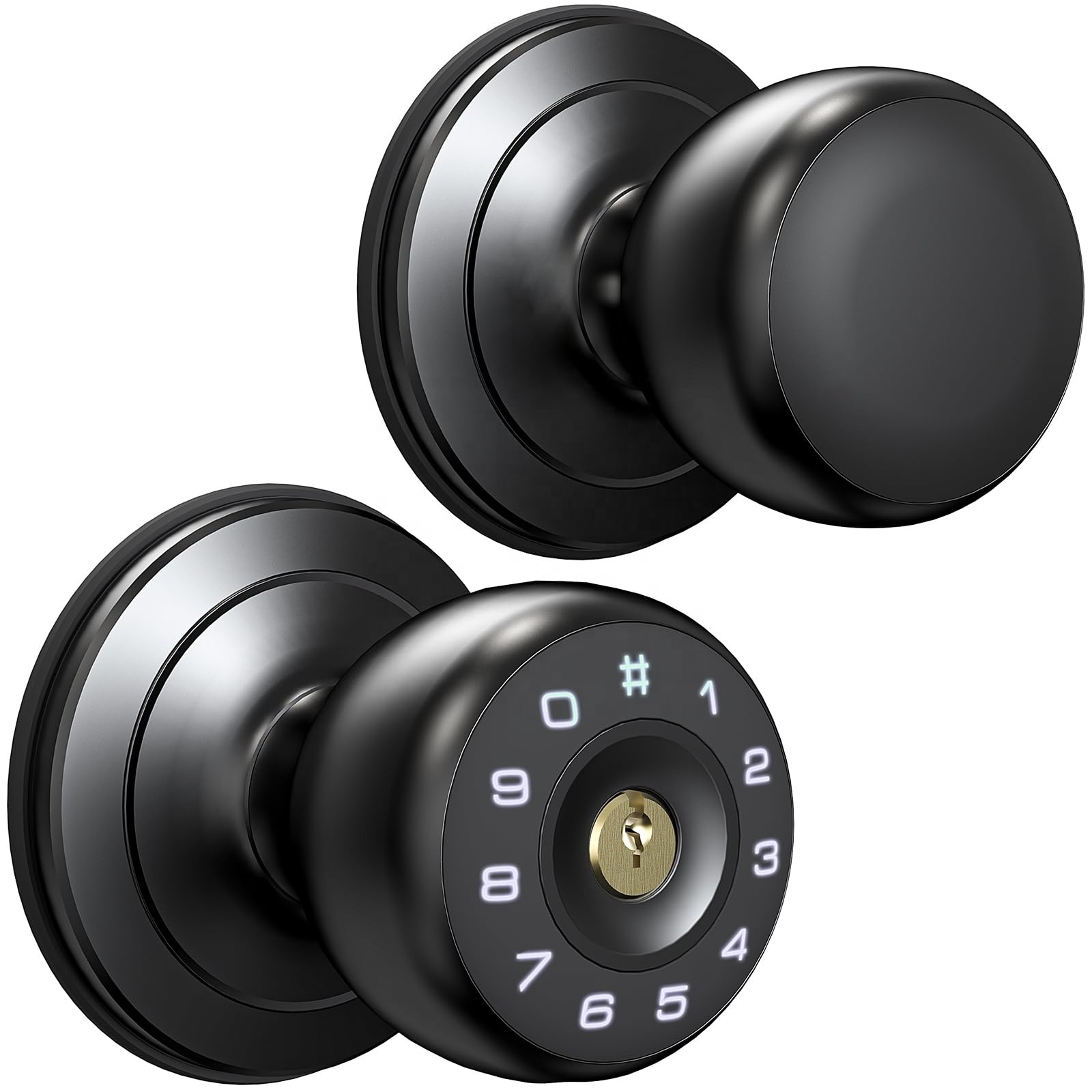 Interior Digital Smart Tuya Wifi Black Deadbolt 2023 Fingerprint Door Lock For Bedroom Keyless Entry Door lock