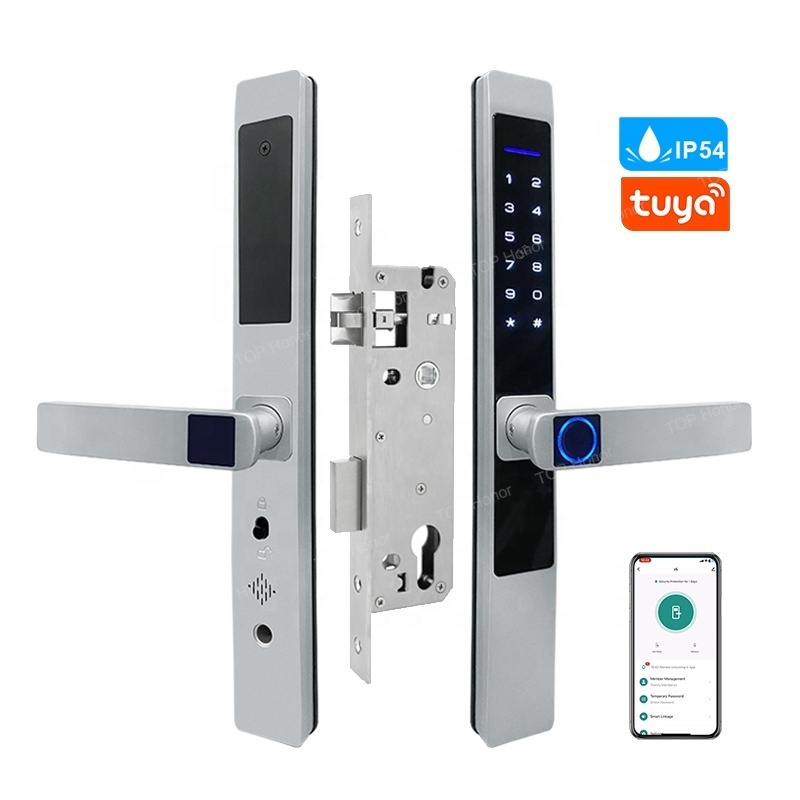 fridge slide intelligent narrow frame glass door card locks app remote control biometric electronic digital keyless door lock