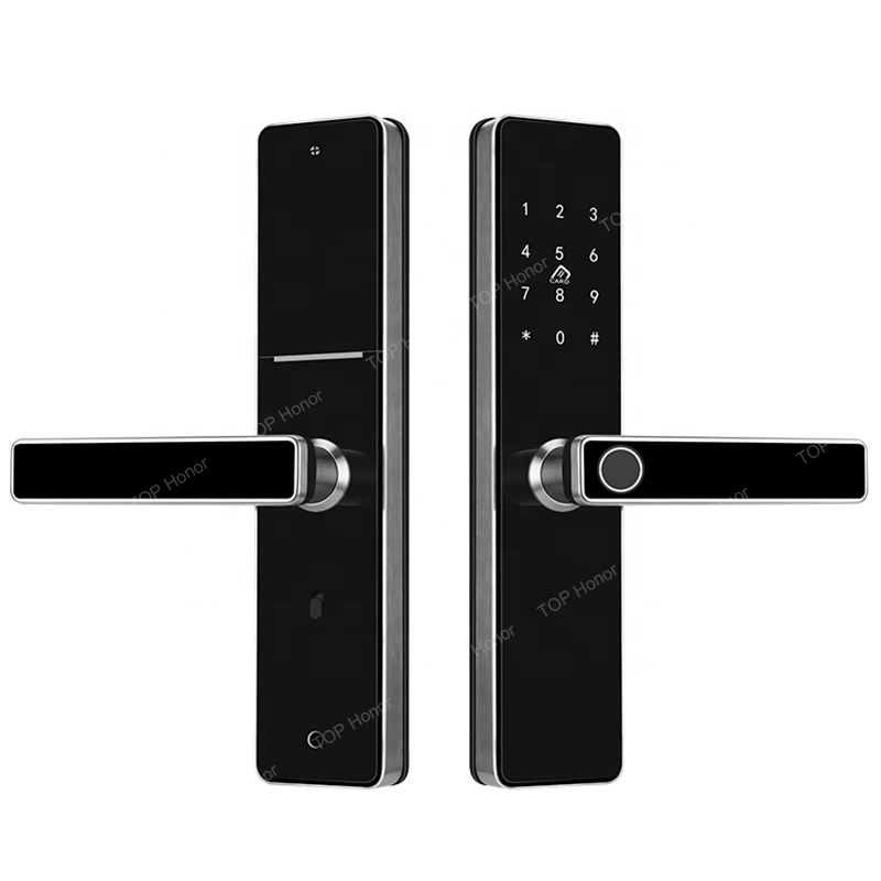 Apartment rental houses fingerprint digital door knob lock with electronic keypad keyless enter biometric multiple cabinet door