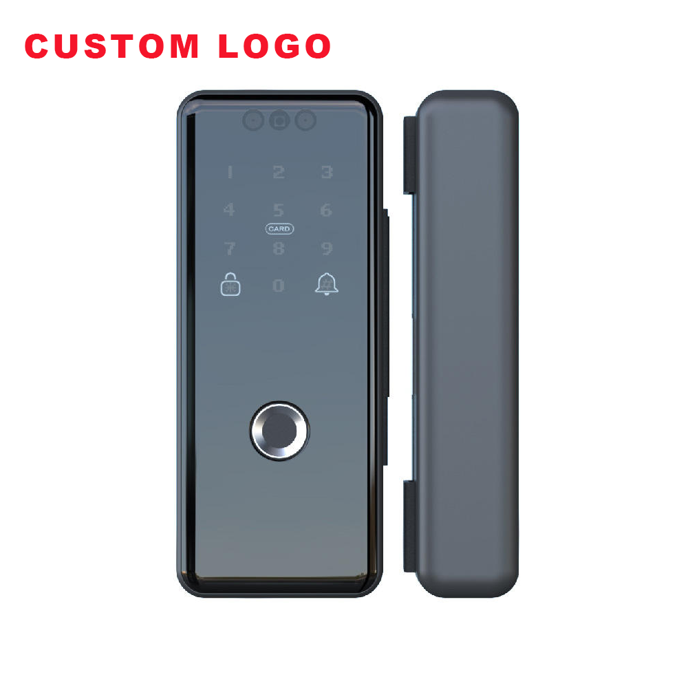 door locks china glass digital lock fingerprint gate remote control smart with magnetic card commercial