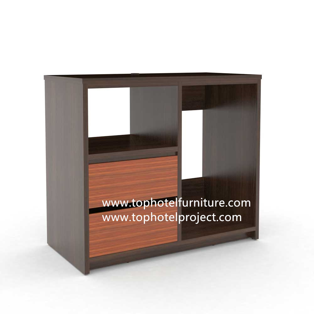 colombian-walnut-zebrano super 8 Wyndham  top hotel furniture by top hotel project free standing luggage bench