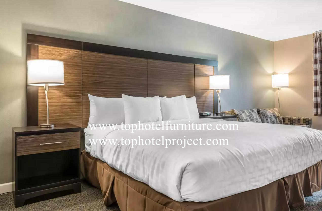 2022 Holiday Inn Express HIE commercial top hotel furniture by top hotel project queen room headboard guestroom  Wilsonart HPL