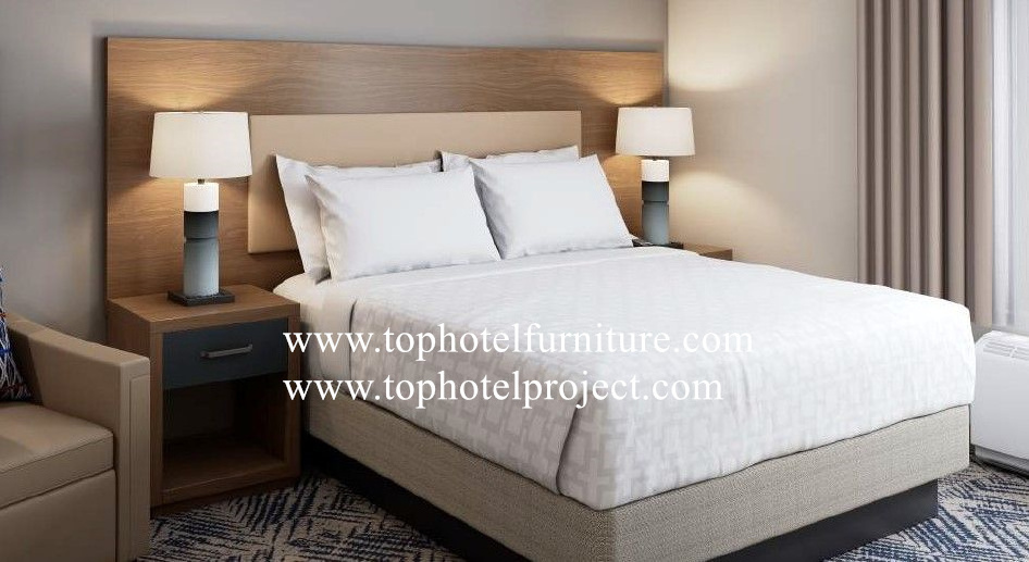 2022 Holiday Inn Express HIE commercial top hotel furniture by top hotel project queen room headboard guestroom  Wilsonart HPL