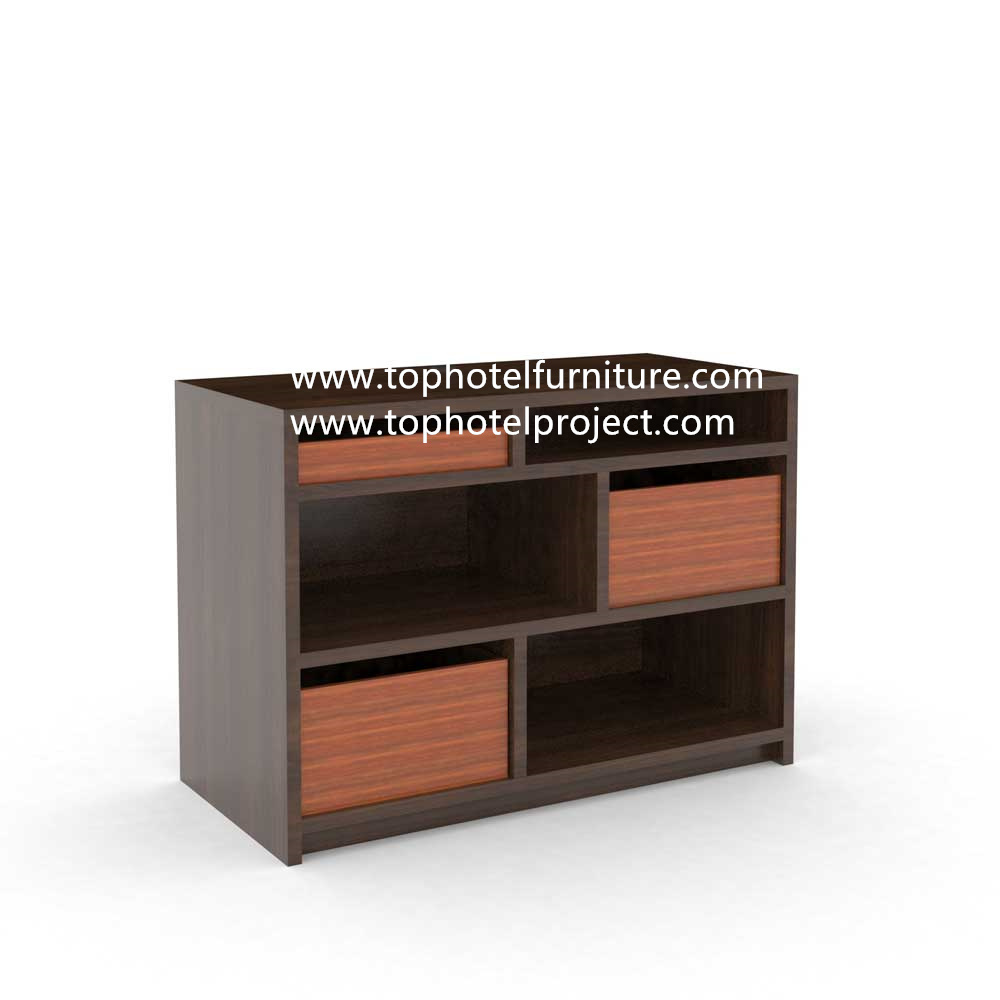 colombian-walnut-zebrano super 8 Wyndham  top hotel furniture by top hotel project free standing luggage bench