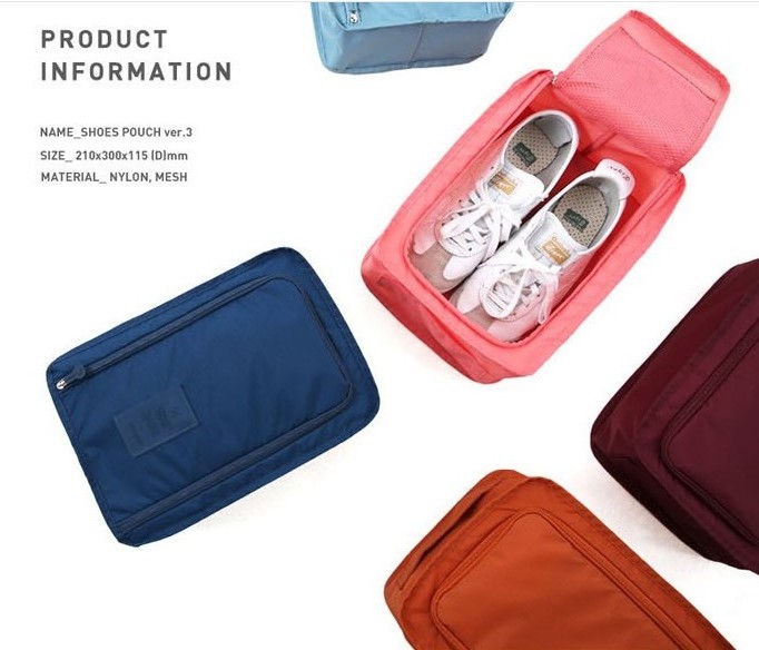 Nylon Travel Shoes bag Folding Shoes bag Beach tour shoe bag