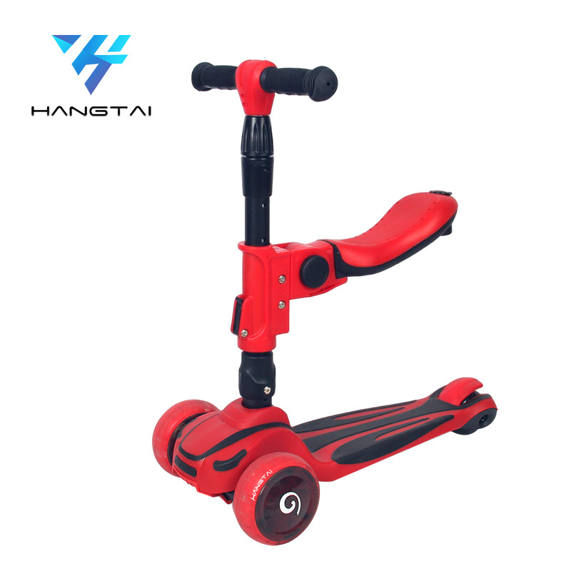 2023 Factory Hot Selling Sale Kids Scooters Three Led Light Wheels Skate Board Foot Scooter