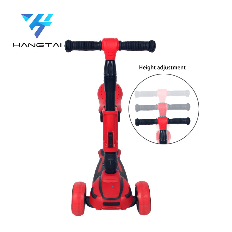 2023 Factory Hot Selling Sale Kids Scooters Three Led Light Wheels Skate Board Foot Scooter