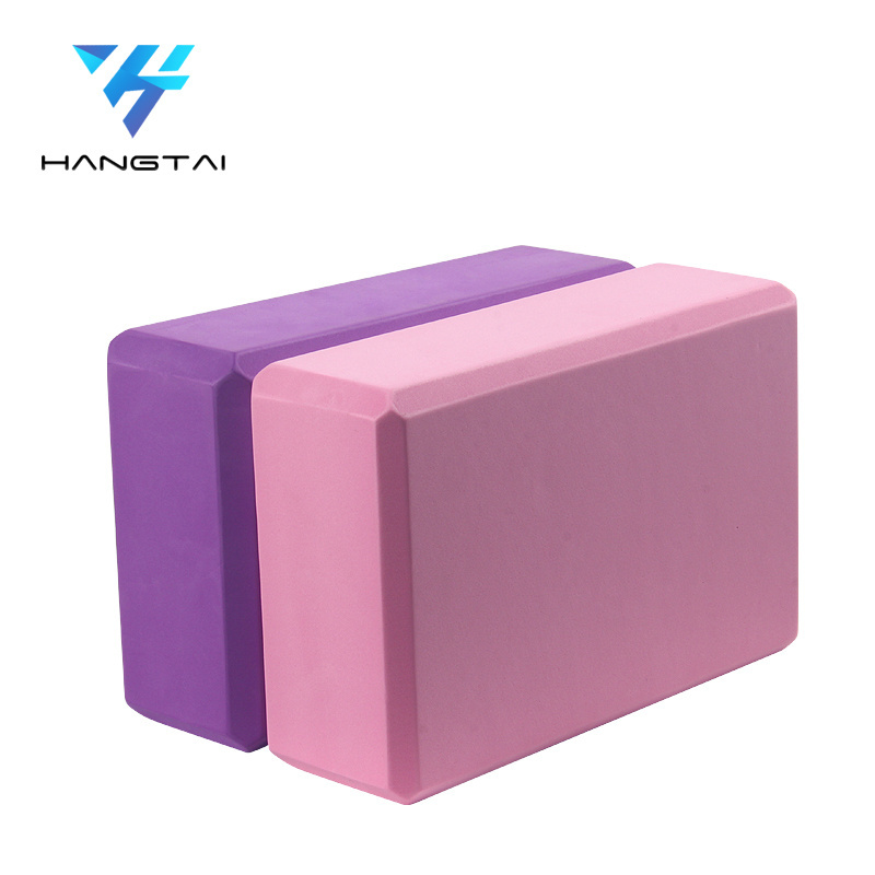 Soft High Density Yoga Block Foam Squat Wedge Block Yoga Pilates Block Cork Brick For Exercise