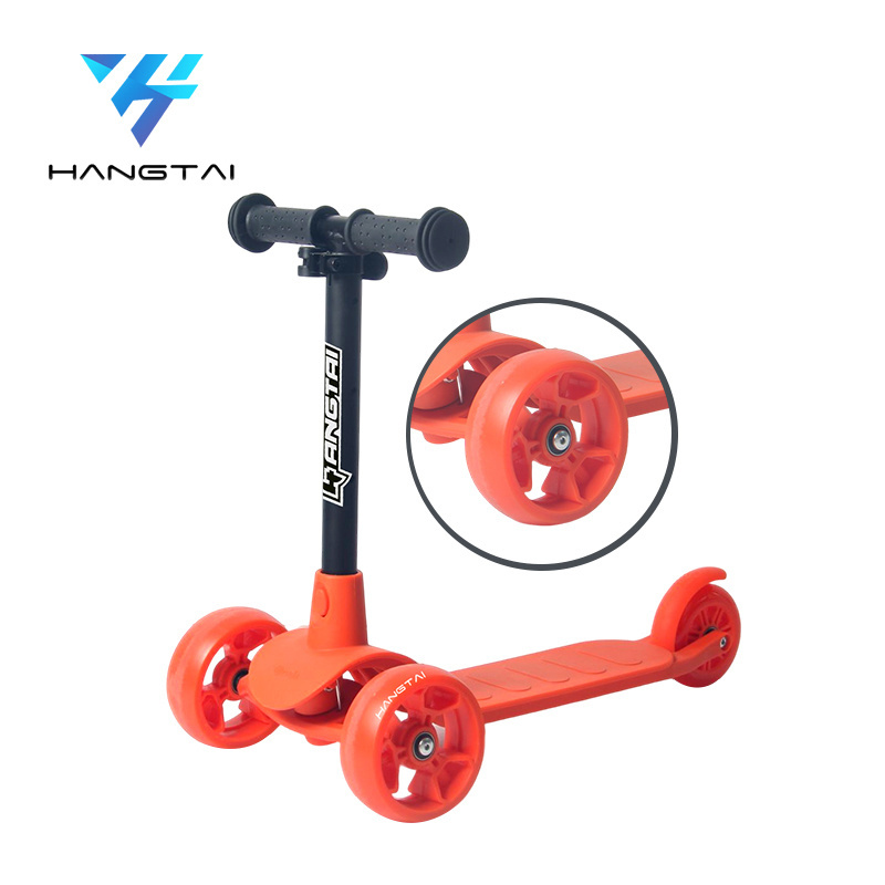 2022 China Factory Hot Selling Sale Kids Scooters Three Led Light Wheels Skate Board Foot Scooter