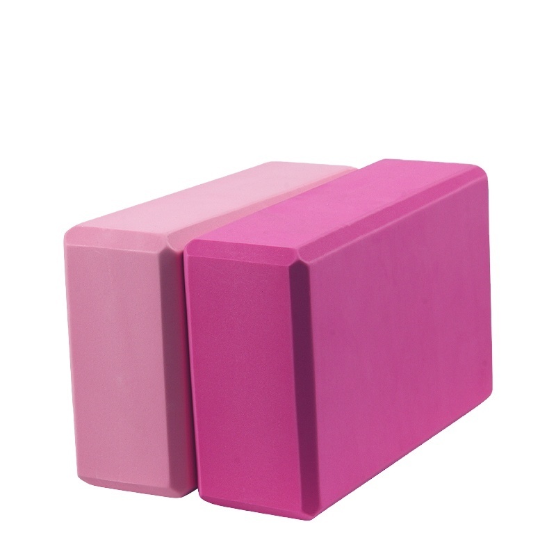 Soft High Density Yoga Block Foam Squat Wedge Block Yoga Pilates Block Cork Brick For Exercise