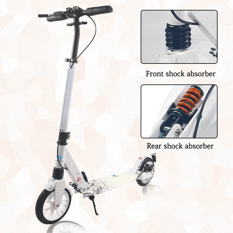 Hot Direct Foot Scooter Big Wheels Aluminum Folding Scooter Pro Stunt Scooter For Adult Wholesale