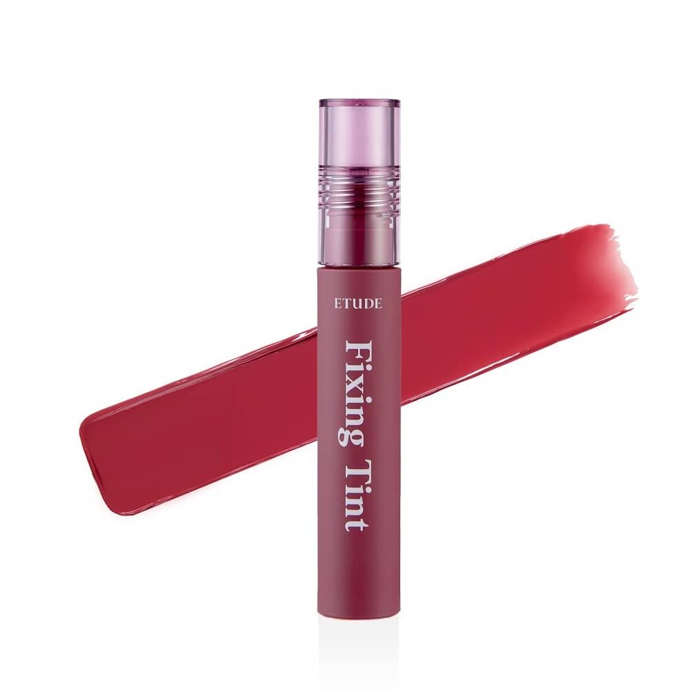 ETUDE HOUSE Fixing Tint- Made in Korea Fixing Lip Tint 4g Transfer Proof Fixation 60 Seconds Rose Red Milk Tea Mauve