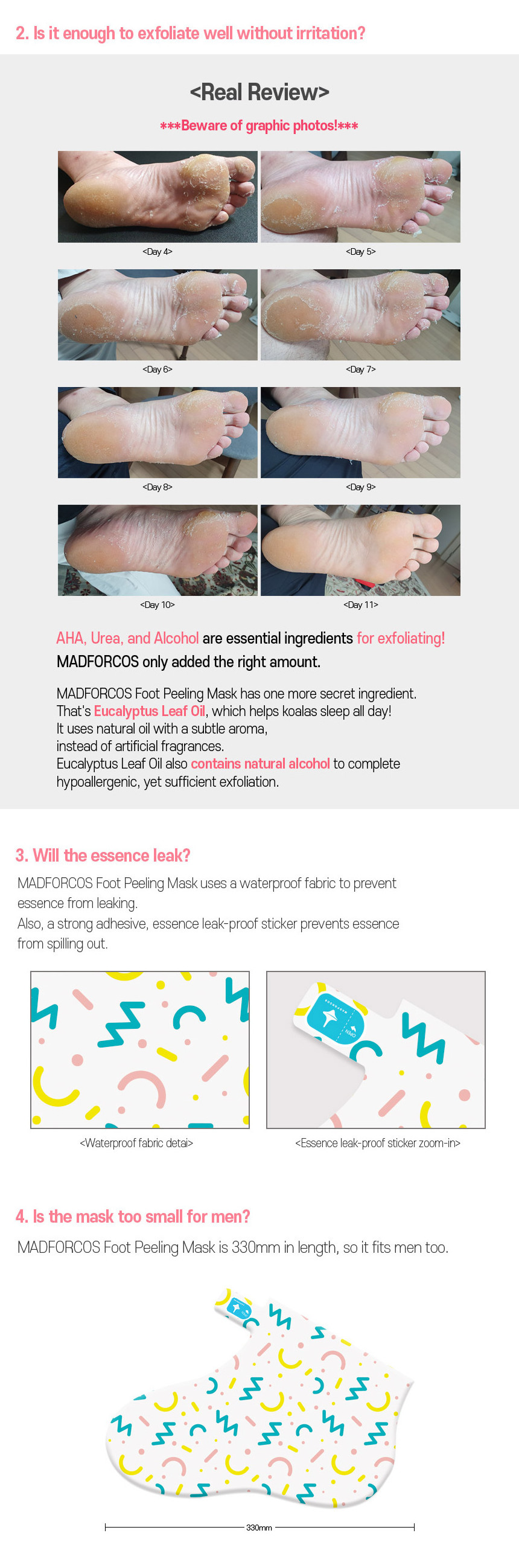 MADFORCOS Silky Smooth Foot Peeling Mask 1EA- Made in Korea kombucha extract foot fee care skin care tools