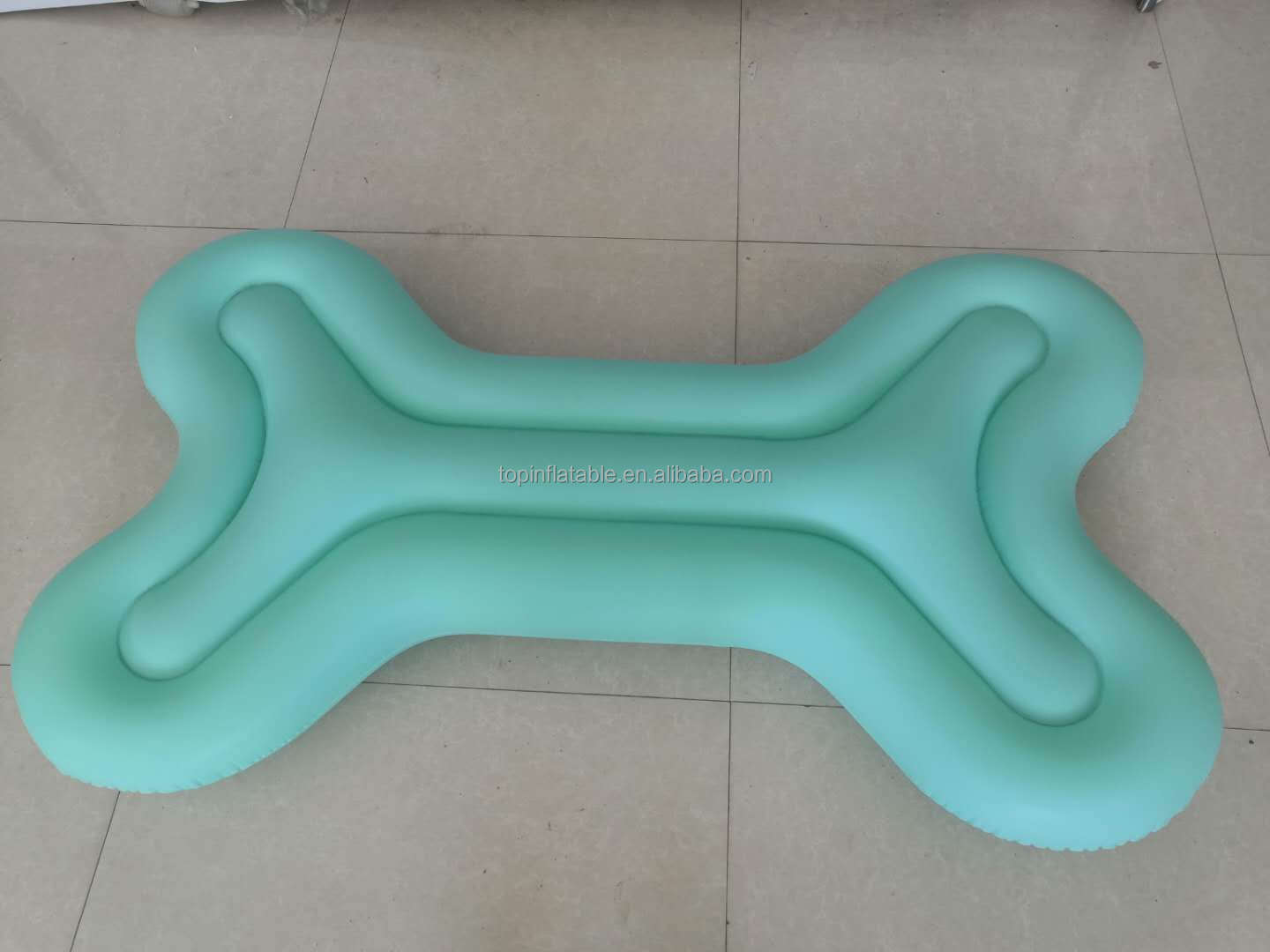 Inflatable Dog Bone Water floating Mattress Swimming pool Lounge Floats for dog