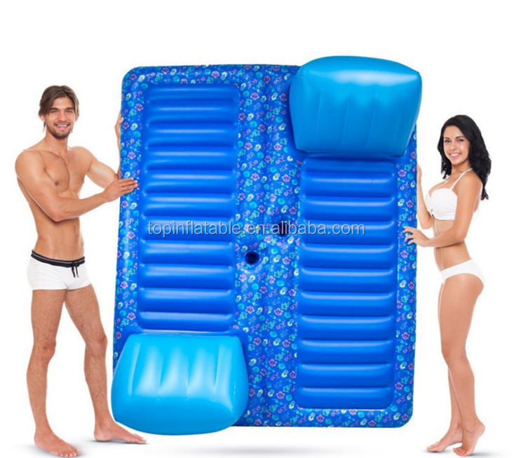 double size Inflatable water Floats Swimming Pool floating Air Mattress for 2 guys Water lounger lilo