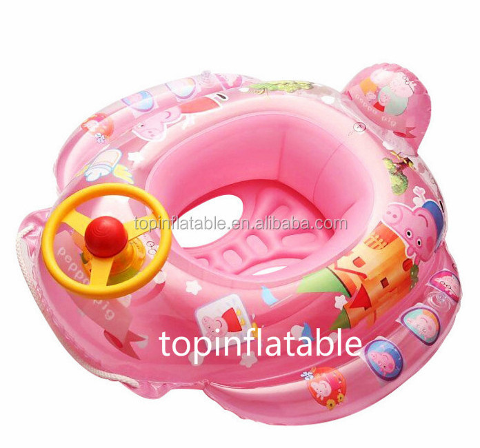 Hot sale summer floating water games aqua bike scooter inflatable water skipper for kids float seat boat factory price