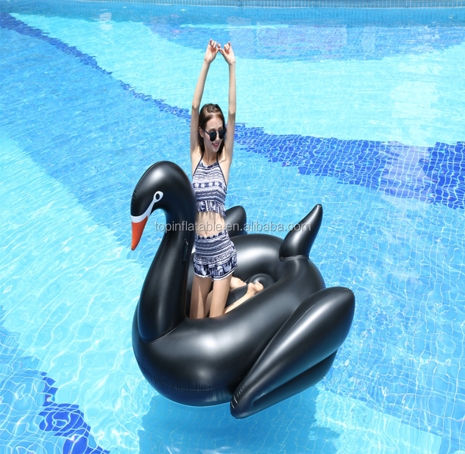 King Size Black Swan/White swan Inflatable Pool Floats For Holiday floaty for the pool party