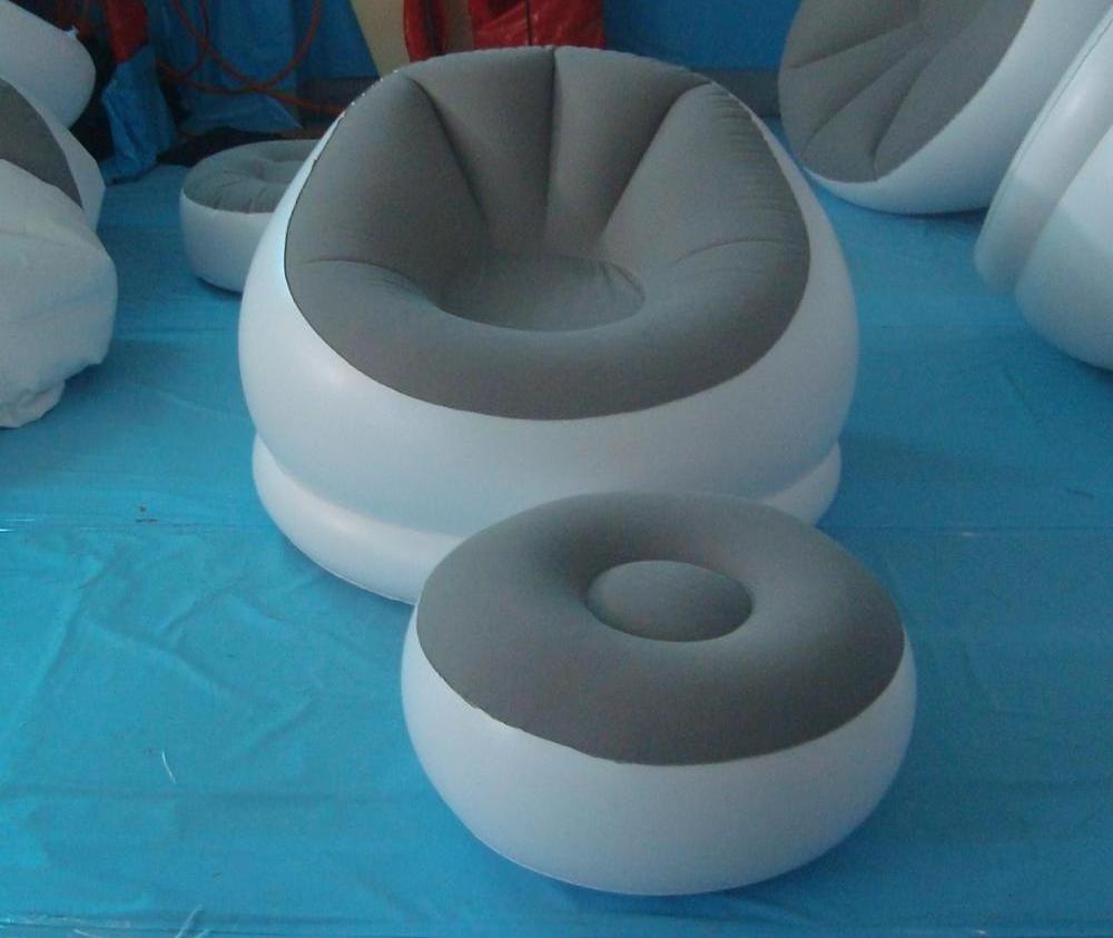 New design inflatable air chair sofa with drink ice cooler for beach party, camping and picnic