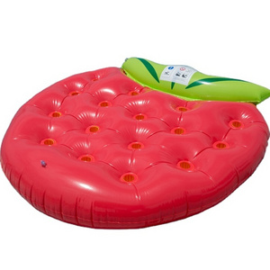 Inflatable strawberry mattress floating row pool Floats raft for adults water funny party