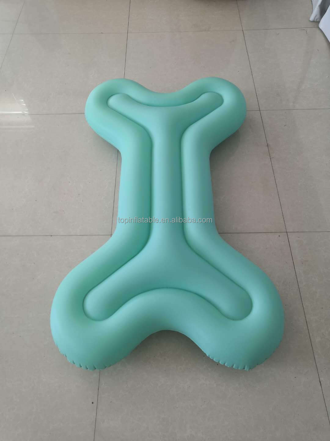 Inflatable Dog Bone Water floating Mattress Swimming pool Lounge Floats for dog