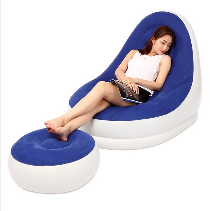 Inflatable single contracted sofa leisure nap lounge chair creative portable folding lazy inflatable sofa