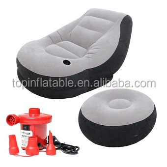 Newest European Style Home Furniture from MZ Furniture inflatable single chair with foot rest pillow