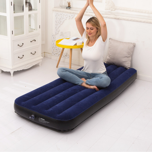 New inflatable flocking mattress outdoor foldable sofa bed inflatable adult lounge air mattress single