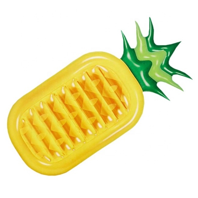 cool summer water fun inflatable pineapple mattress custom fruit shaped pool floating pineapple raft lounger for adult