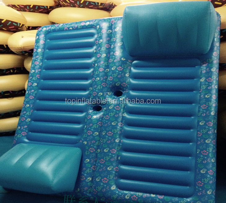 double size Inflatable water Floats Swimming Pool floating Air Mattress for 2 guys Water lounger lilo