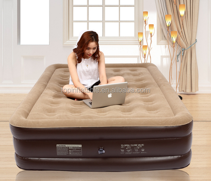 Best Price High Density Euro Top Mattress Memory Foam Pocket Spring Built-in Pump Inflatable Mattress