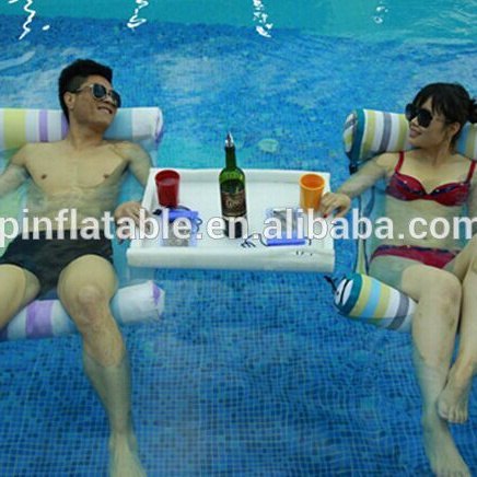 Inflatable Floating Pool Chair Lounger chair Float Raft Water Swimming Lounger Lake Mat For Double Couple